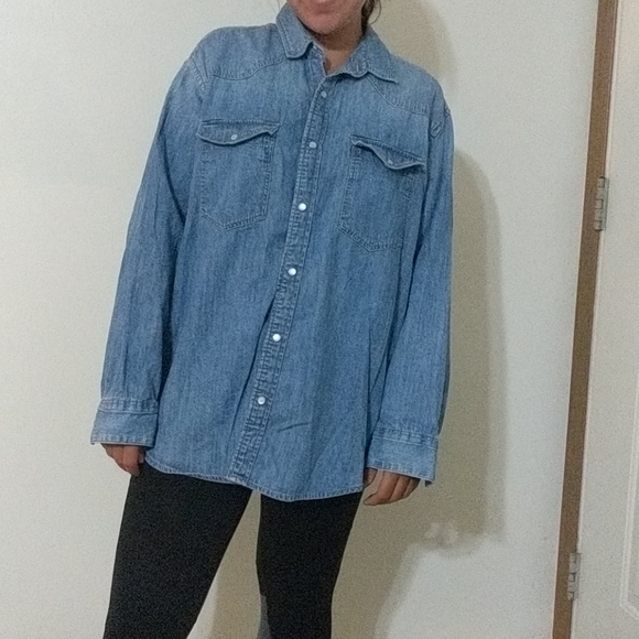 blue jean shirt womens